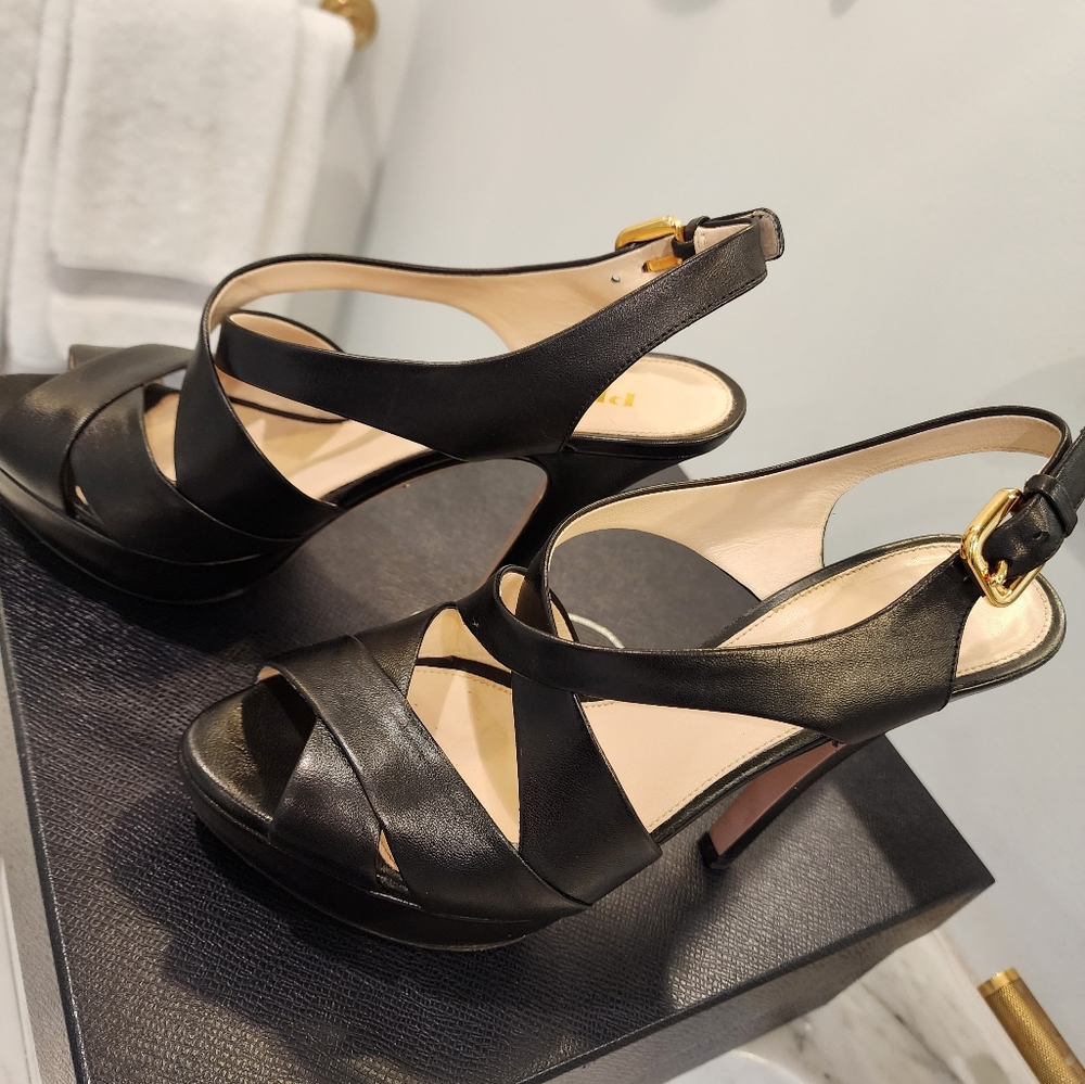 Prada heels in black